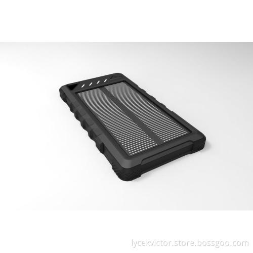 Double USB portable solar power bank